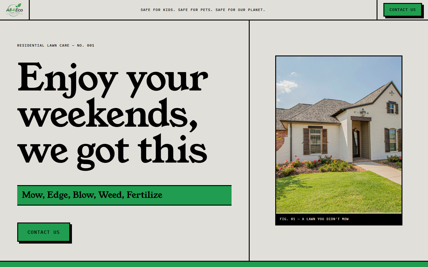 Preview of the Bold Brutalist variation